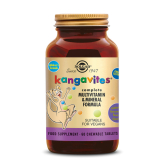 Multivitamines et minéraux pour Enfants (Kangavites™ Bouncing Berry) arôme fruits des bois 60 comprimés à croquer - Solgar - Spé-Multivitamin- und Mineralstoffpräparat für Kinder (Kangavites™ Bouncing Berry), Waldbeerengeschmack, 60 Kautabletten – Solgar