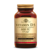 -Vitamine D3 15 µg/600 IE 60 plantaardige capsules - Solgar