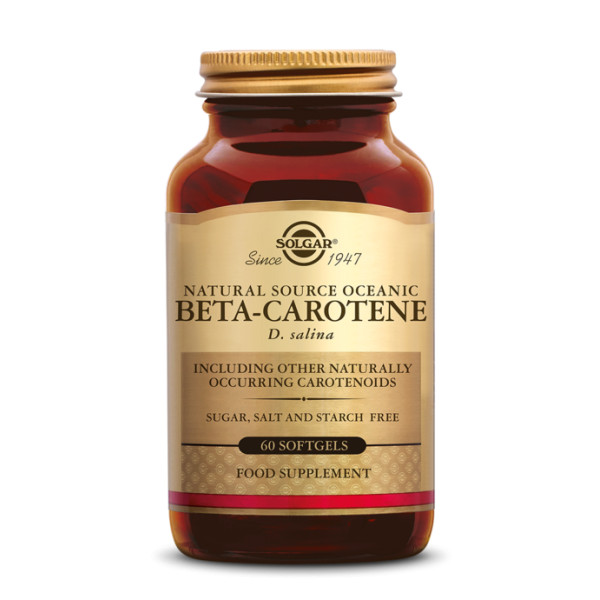 Béta Carotène 7 mg 60 softgels - Solgar - Antioxydants - 1