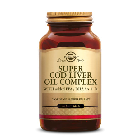 Super Cod Liver Oil Complex (Huile de foie de morue) 60 softgels - Solgar - Vitamine A & D / huile de foie de morue - 1