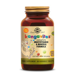 Multivitamines et minéraux pour Enfant (Kangavites Tropical Punch) arôme fruits tropicaux 60 comprimés à sucer - Solgar - Spécia