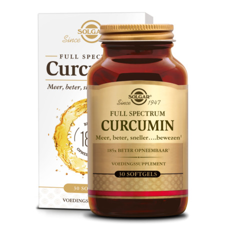 Full Spectrum Curcumin (Extrait standardisé de curcuma) 30 softgels - Solgar - Gélules de plantes - 1