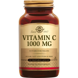 Vitamine C 1000mg flacon de 250 gélules végétales - Solgar - Vitamine C, Acérola et Bioflavonoïdes - 1