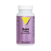 Gaba Vitall+ 750 mg 60 comprimés - Acides aminés - 1-Gaba Vitall+ 750 mg 60 comprimés