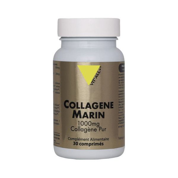 Collagène Marin Vtiall+ Pur 1000 mg 30 comprimés - Complément alimentaire - 1