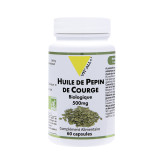 -Huile de pépin de courge BIO Extrait standardisé 500 mg 60 capsules - Vitall+