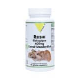 -Shiitaké Reishi BIO Extrait standardisé 400 gm 60 gélules végétales - Vitall+