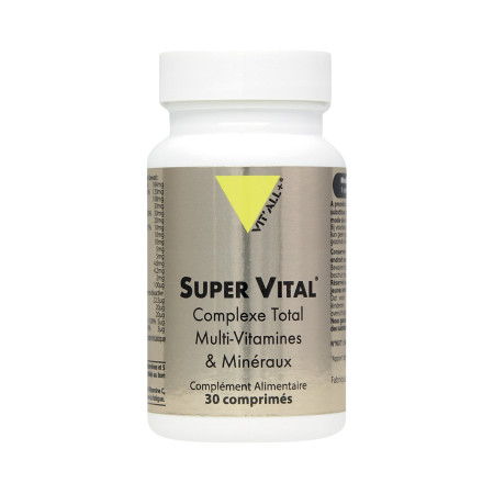 Super Vital Complexe Total Multi-Vitamines et Minéraux - 30 gélules - Vitall+ - Complexes Multi-vitamines et  Minéraux - 1