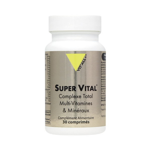 Super Vital Complexe Total Multi-Vitamines et Minéraux - 30 gélules - Vitall+ - Complexes Multi-vitamines et  Minéraux - 1