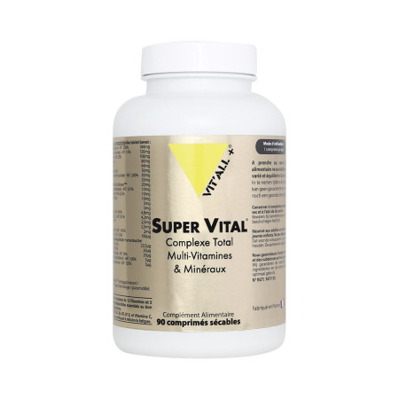 Super Vital Complexe Total Multi-Vitamines et Minéraux - 90 comprimés - Vitall+ - Complexes Multi-vitamines et  Minéraux - 1