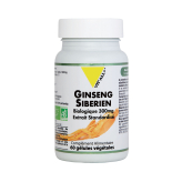 -Bio-Sibirischer Ginseng (Eleutherococcus) Standardisierter Extrakt 300 mg 60 Kapseln - Vitall+