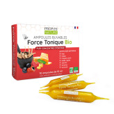 Force Tonique (Gelée royale - Propolis verte - Pollen - Acérola - Ginseng - Guarana ) 10 ampoules de 10 ml Bio - Propos'Nature --Force Tonique (Gelée royale - Propolis verte - Pollen - Acérola - Ginseng - Guarana ) 10 ampoules de 10 ml Bio - Propos'Nature