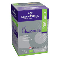 Ashwagandha Bio Platinum 60 gélules végétales - Mannavital - Gélules de plantes - 1-Ashwagandha Bio Platinum 60 gélules végétales - Mannavital