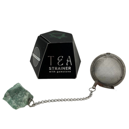 Boule à infuser avec pierre gemme - Aventurine - AW Artisan - Filtre à thé et Boules à Thé et Infusion - 1 Boule à infuser avec pierre gemme - Aventurine - AW Artisan - Filtre à thé et Boules à Thé et Infusion - 1
