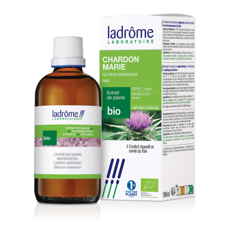 Biologische Mariadistel Moedertinctuur - Silybum marianum 100 ml Ladrôme - Moedertincturen - Verse Plantenextracten - 1