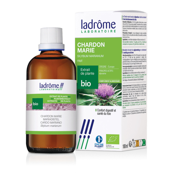 Biologische Mariadistel Moedertinctuur - Silybum marianum 100 ml Ladrôme - Moedertincturen - Verse Plantenextracten - 1