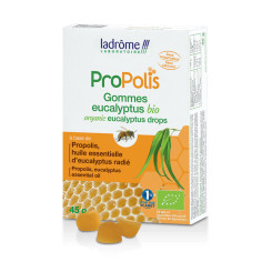 Gomme à la propolis BIO et à l'eucalyptus 45g -  Ladrôme - Produits de la Ruche - 1