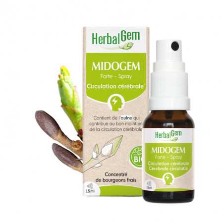 Midogem FORTE - Tensions - Bio Spray 15 ml - Herbalgem - GC25 - Complexes de gemmothérapie - 1