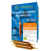 Complexe Detox BIO 40 ampoules - Oxyphyteau - Extraits de plantes en ampoules  - 1-Complexe Detox BIO 40 ampoules - Oxyphyteau