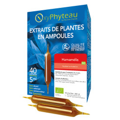 Hamamélis (Hamamelis virginiana) BIO 40 ampoules - Oxyphyteau - Extraits de plantes en ampoules  - 1