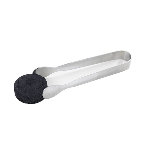 Pince à charbon 12 cm Inox satiné - Les Encens du Monde - Encens, Résines Traditionnelles & Fumigation - 1