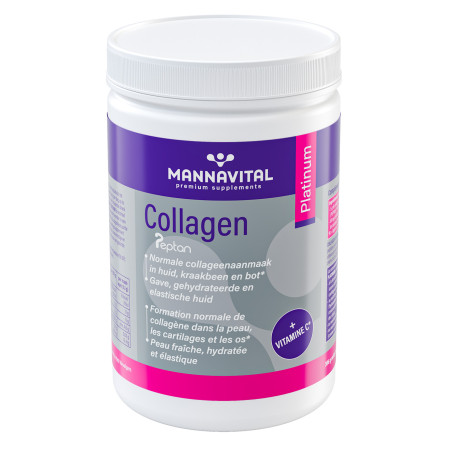 Collagène marin hydrolysé à boire Platinum 306 gr - Mannavital - Complément alimentaire - 1