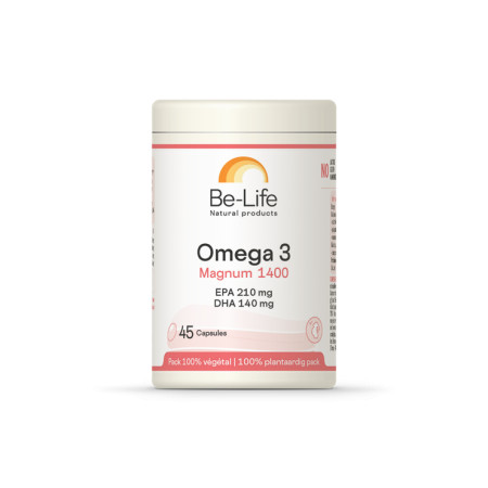 Oméga 3 Magnum 1400 45 gélules - Be-Life - Acides Gras essentiels (Omega) - 1 Oméga 3 Magnum 1400 45 gélules - Be-Life - Acides Gras essentiels (Omega) - 1