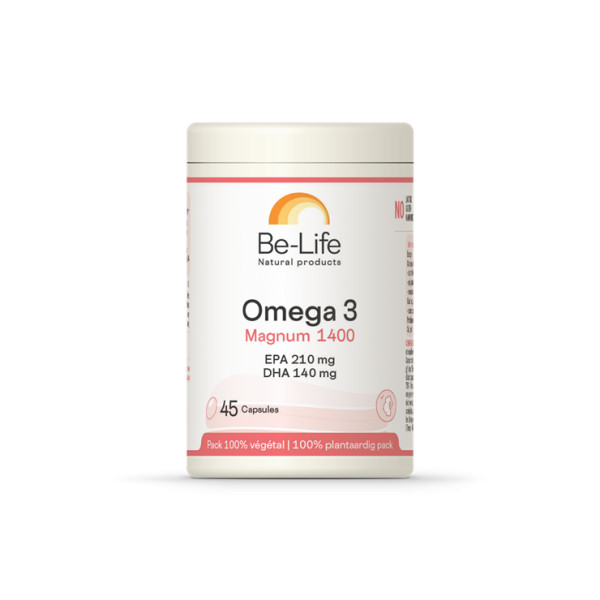 Oméga 3 Magnum 1400 45 gélules - Be-Life - Acides Gras essentiels (Omega) - 1