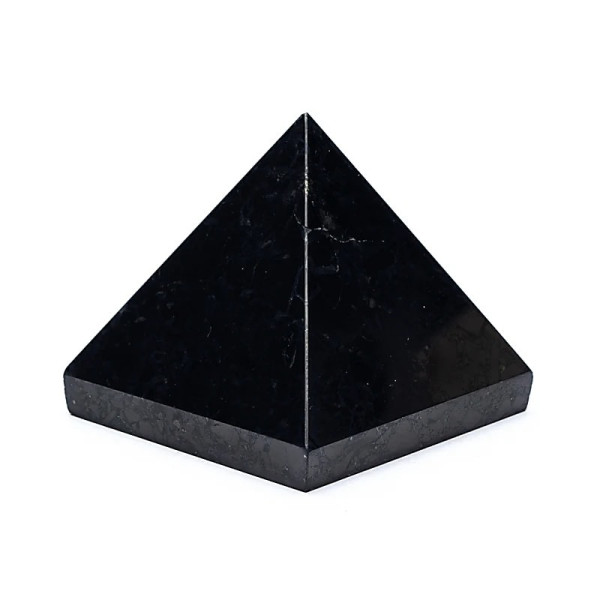 Pyramide de Shungite - 6.5x6.5 - Lithothérapie - Lithothérapie - Pierres de Santé - Bijoux - 1