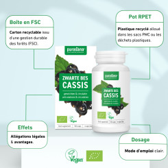 Cassis Bio 100 gélules - Purasana - Gélules de plantes - 5