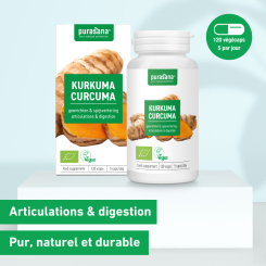 Bio Kurkuma 120 Kapseln - Purasana - Kräuterkapseln - 3