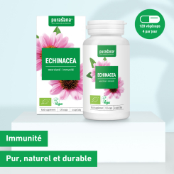 Echinacea Bio 120 Kapseln - Purasana - Kräuterkapseln - 3