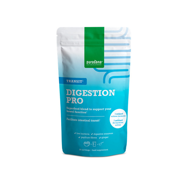 Digestion Pro Transit - Poudre 140 g - Purasana - Complément alimentaire - 1