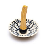 Brûleur pour bâton de Palo Santo en céramique - Blanc - Portes encens et accessoires de fumigation - 1