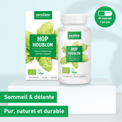 Houblon Bio 120 gélules - Purasana - Gélules de plantes - 3
