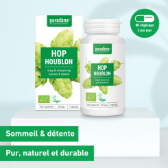 Houblon Bio 90 gélules végétales - Purasana - Gélules de plantes - 3