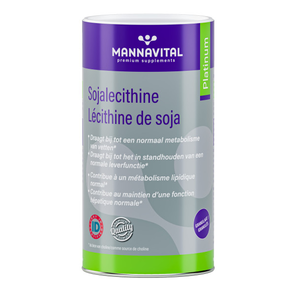 Lécithine de Soja en granulés 500 g - Mannavital - Dérivés du Soja et Lécithine - 1