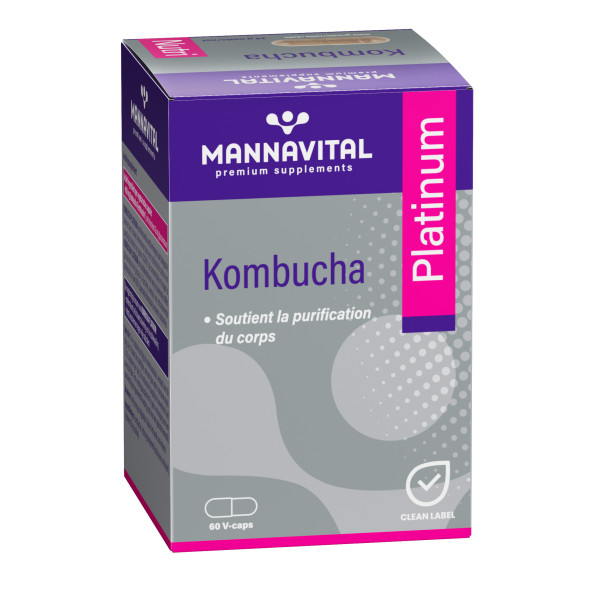 Kombucha Platinum - 60 gélules - Mannavital - Complément alimentaire - 1