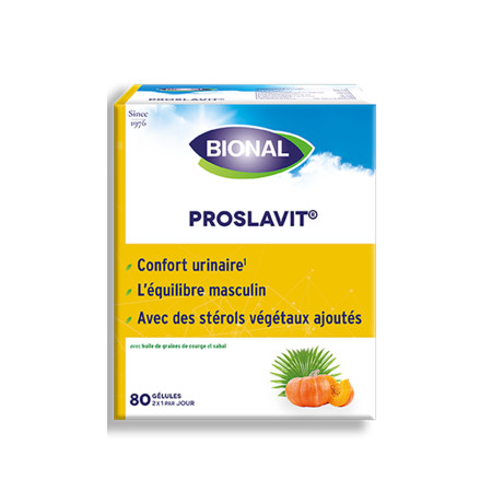 Proslavit - Extraits d'ortie et Palmier nain (Sabal) - 80 capsules - Bional - Complément alimentaire - 1