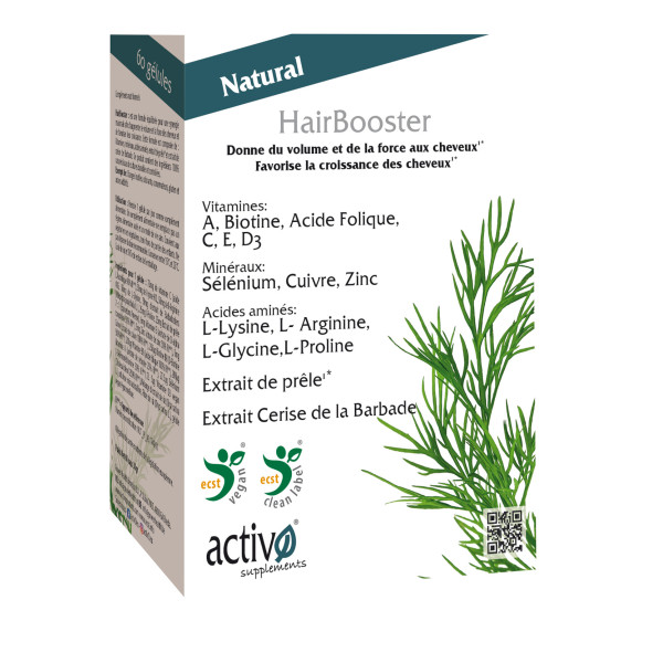 HairBooster - 60 gélules - Activo - Complément alimentaire - 1
