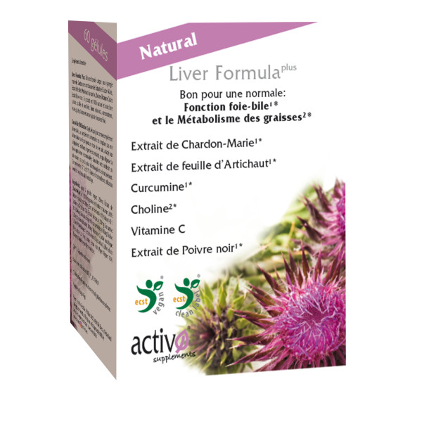 Liver formula plus - 60 gélules - Activo - Complément alimentaire - 1