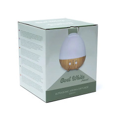 Diffuseur d'huiles essentielles ovale blanc naturel USB - 200 ml - Diffuseurs d'huiles essentielles - 3