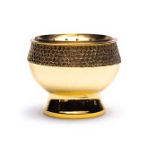 Encensoir en laiton - Brûle encens à charbon - Doré - Taille M - 6,0 x 5.5 cm - Encens, Résines Traditionnelles & Fumigation - 2