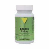 Bacopa monnieri Extrait standardisé 250 mg - 60 gélules végétales - Vitall+ - Gélules de plantes - 1-Bacopa monnieri Extrait standardisé 100 mg - 60 comprimés - Vitall+
