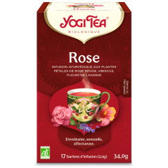 Yogi tea - Rose Bio 17 sachets - Thé Ayurvedic - Tisanes en infusettes - 1