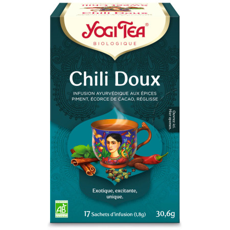 Yogi tea Sweet Chili Bio 17 sachets - Thé Ayurvédic - Tisanes en infusettes - 1