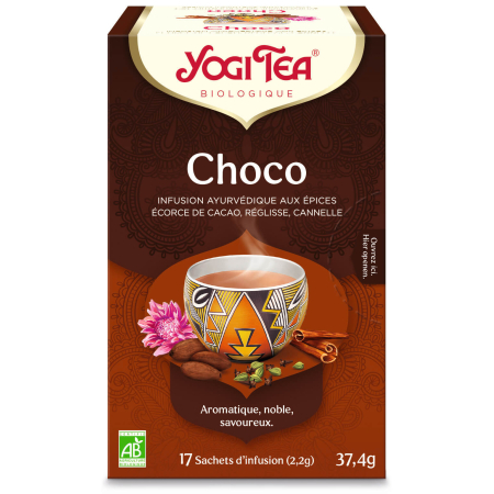 Yogi-Tee - Choco Bio 17 Beutel - Ayurvedischer Tee - Kräutertees in Aufgusstütchen - 1