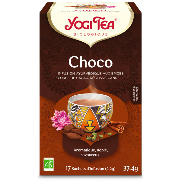 Yogi tea - Choco Bio 17 sachets - Thé Ayurvedic - Tisanes en infusettes - 1