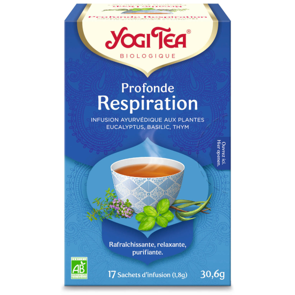 Yogi Tea - "Respiration" Bio 17 sachets - Thé Ayurvedic - Tisanes en infusettes - 1