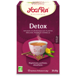 Yogi Tea " Detox " Bio 17 sachets - Thé Ayurvedic - Tisanes en infusettes - 1